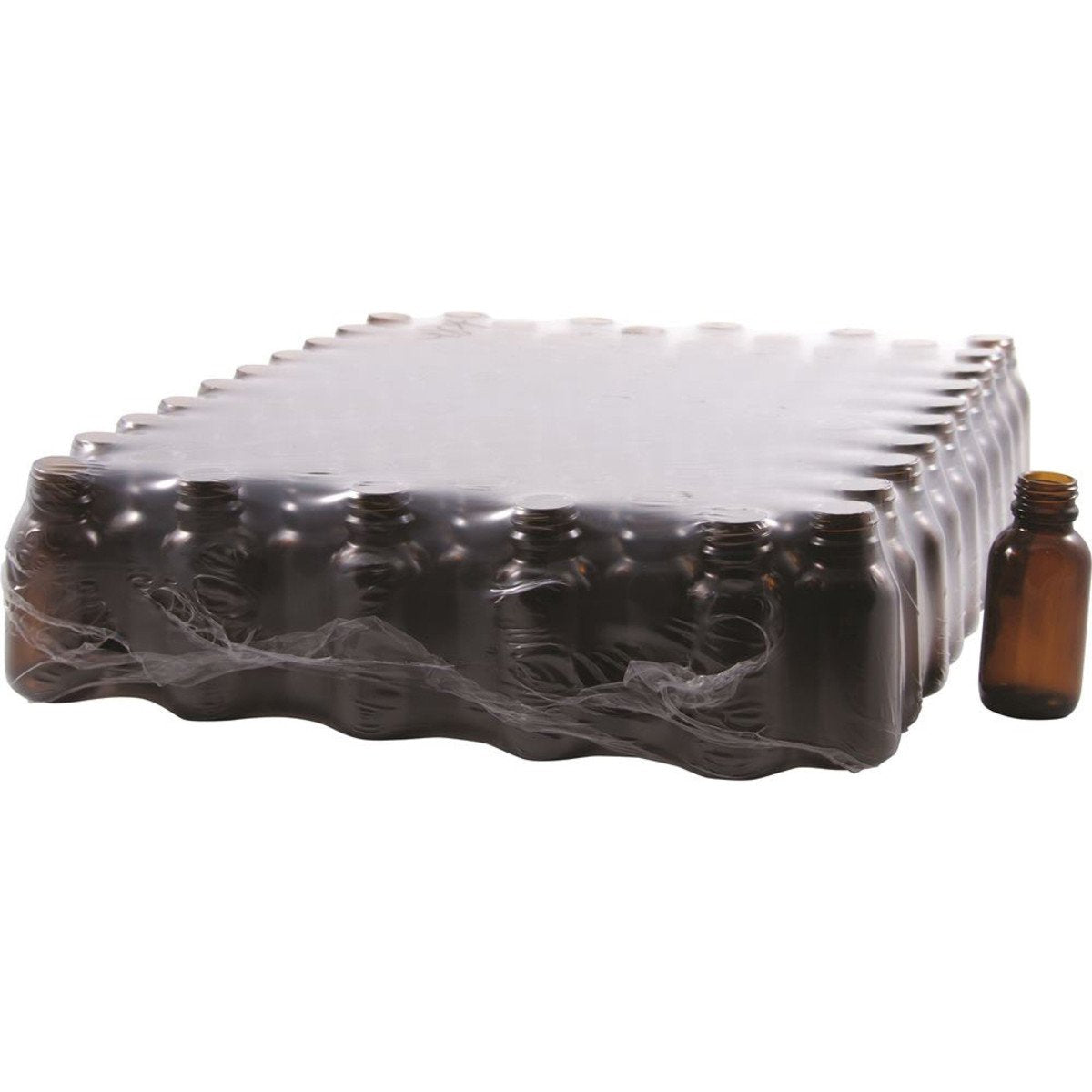 Bottle Glass Amber 50ml 24Mm Neck Diameter (Tray Of 110) - Bottle Only
