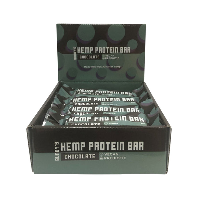 Bundy'S Health Hemp Protein Bar Chocolate 60g x 12 Display