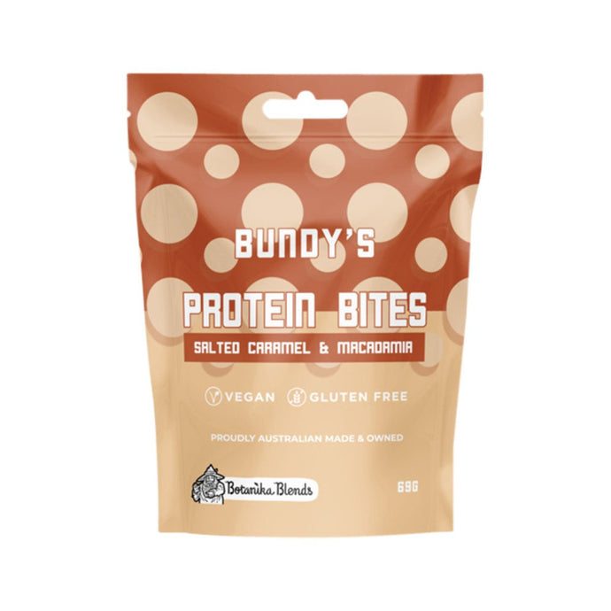 Bundy'S Protein Bites Salted Caramel And Macadamia 69g