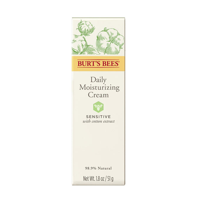 Burt'S Bees Sensitive Daily Moisturizing Cream With Cotton Extract 51g