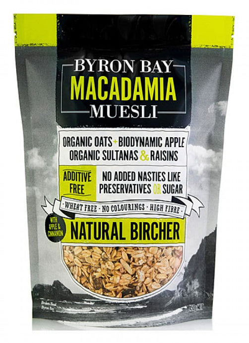 Byron Bay Macadamia Muesli Natural Bircher 450g