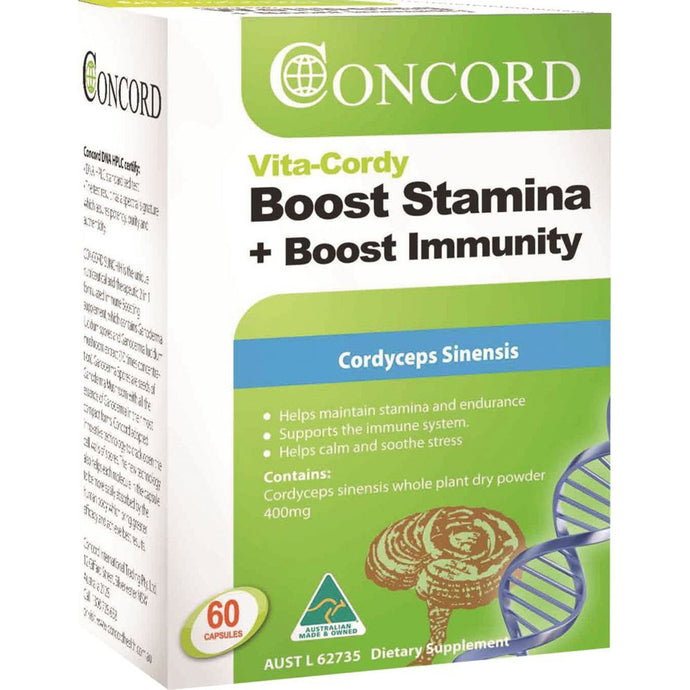 Concord Vita-Cordy Boost Stamina + Immunity 60 Capsules