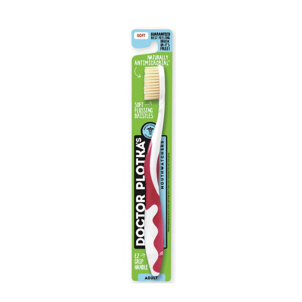 Doctor Plotka'S Mouthwatchers Toothbrush Adult Soft Red