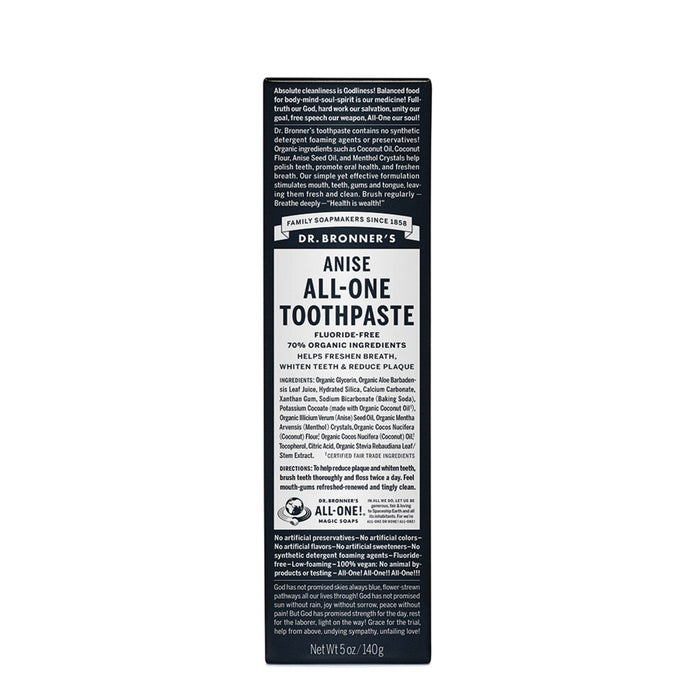 Dr.Bronner'S All-One Toothpaste Anise 140g