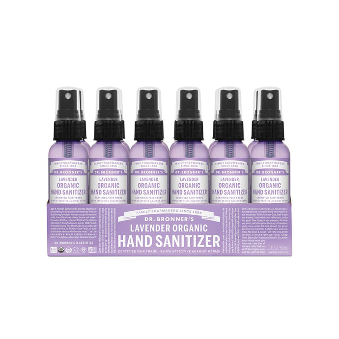 Dr.Bronner'S Organic Hand Sanitizer Lavender 59mlx12 Pack