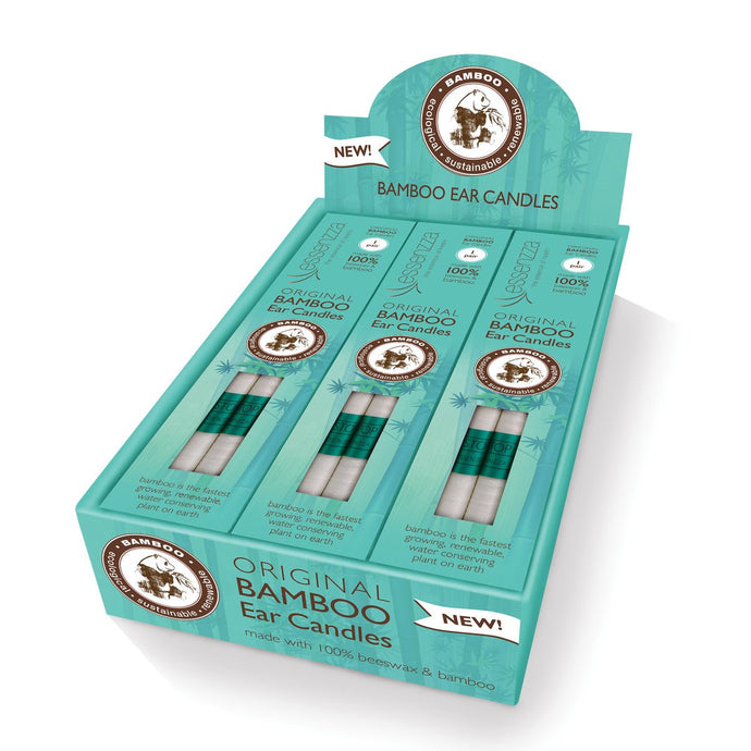 Essenzza Bamboo Ear Candles 1 Pairx12 Display