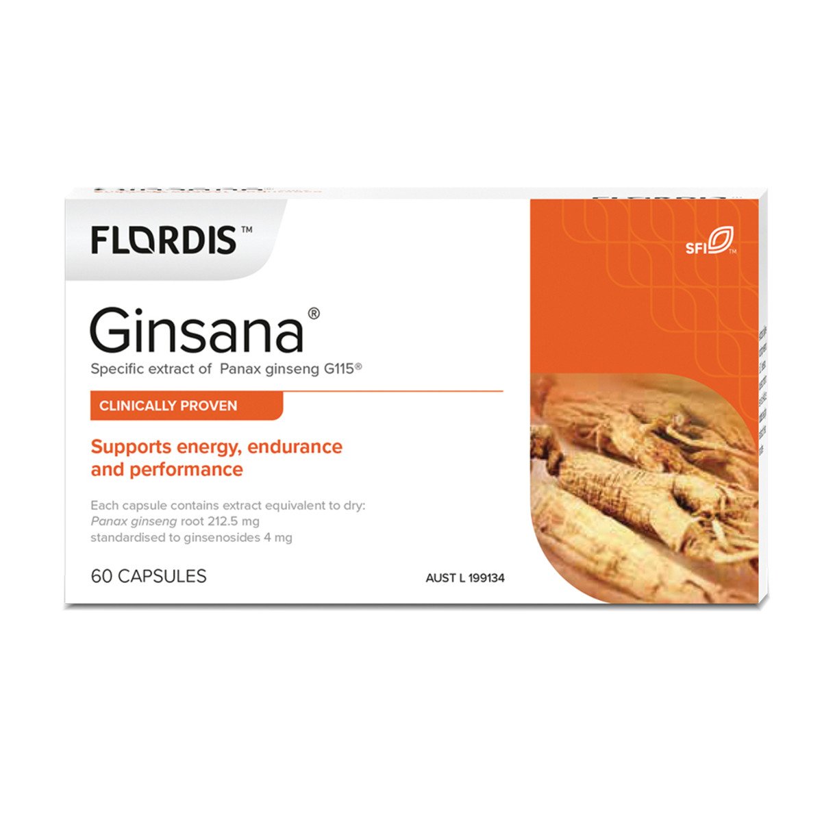 Flordis Ginsana 60 Capsules