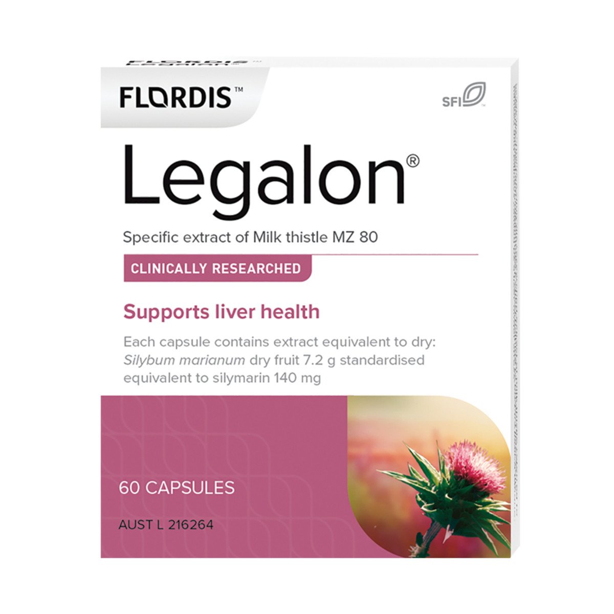 Flordis, Legalon, 60 Capsules