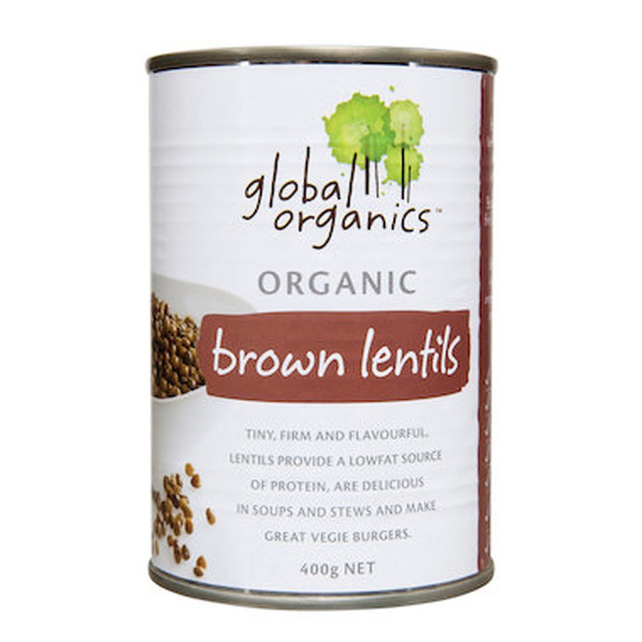 Global Organics Lentils Brown Organic 400g