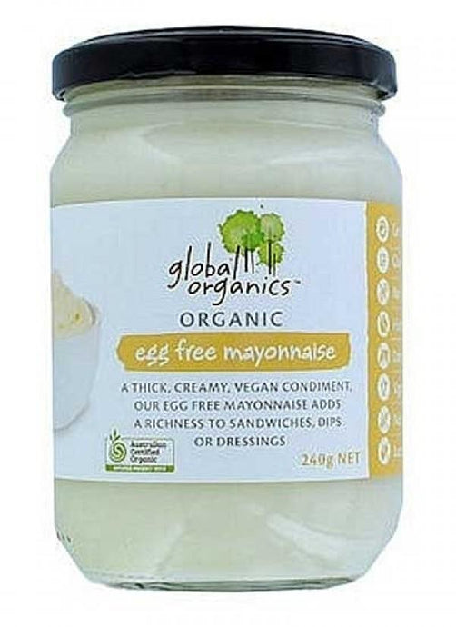 Global Organics Mayonnaise Egg Free Organic 240g