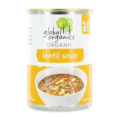 Global Organics Soup Lentil Organic 400g
