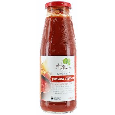 Global Organics Tomato Passata Rustic Organic 680g