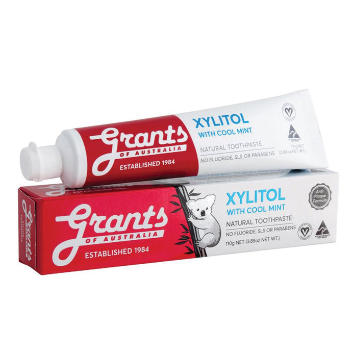 Grants Natural Toothpaste xylitol With Cool Mint 110g