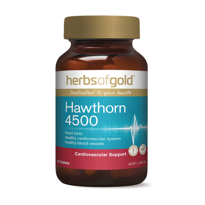 Herbs Of Gold Hawthorn 4500, 60 Tablets