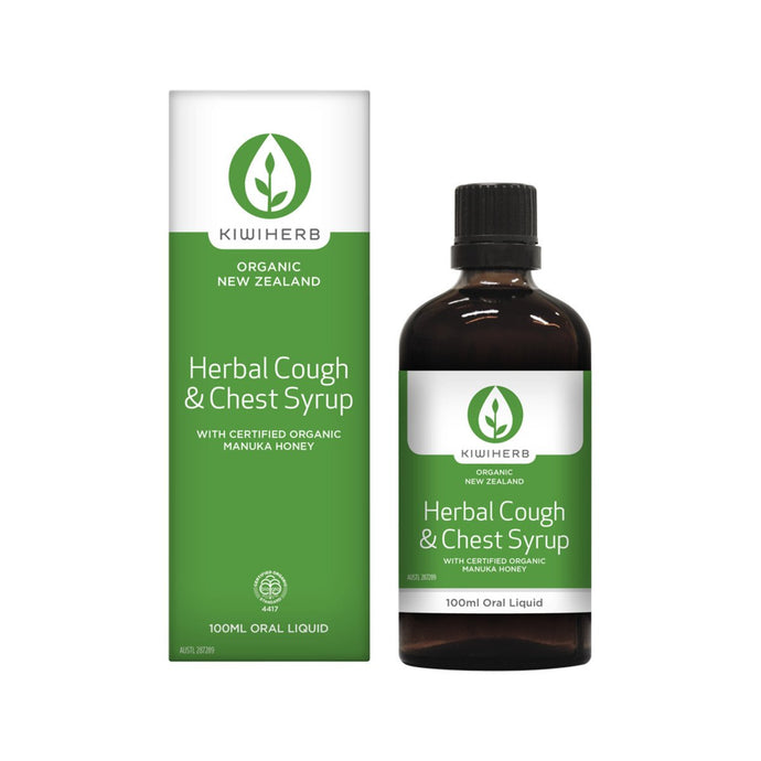Kiwiherb Herbal Cough & Chest Syrup 100ml