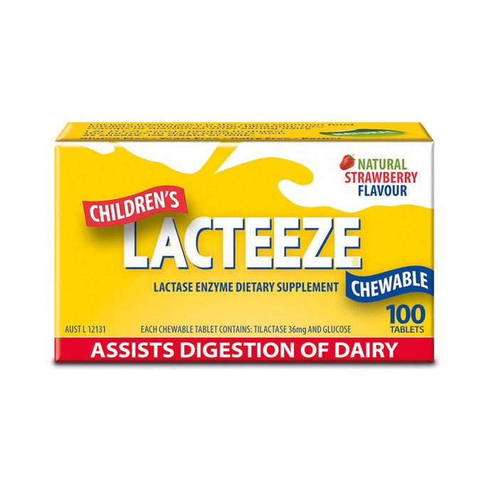 Lacteeze Children'S Strength Chewable 100 Tablets