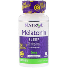 Load image into Gallery viewer, Natrol Melatonin Time Release Extra Strength 5mg 100 Tablets