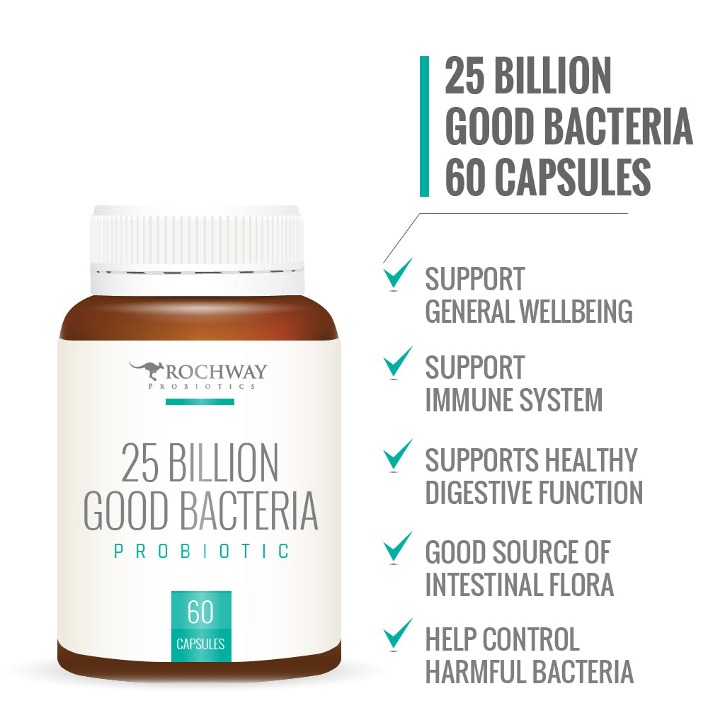Rochway 25 Billion Probiotic Capsules 60 Caps