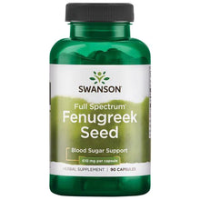 Load image into Gallery viewer, Swanson Premium Fenugreek Seed 610mg 90 Capsules