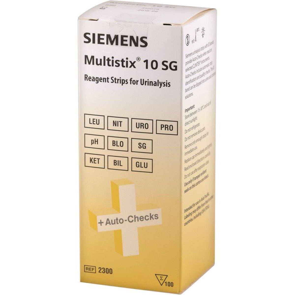 Siemens Multistix Reagent Strips 10Sg (10 Tests) x 100 Pack