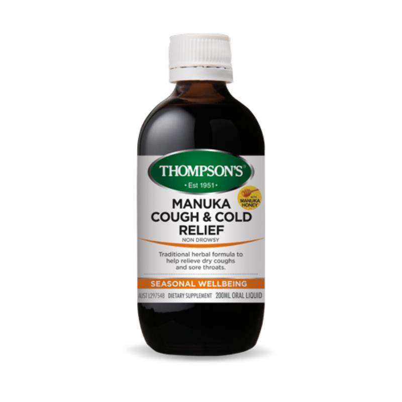 Thompson's Manuka Cough and Cold Relief 200ml