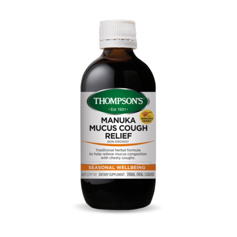 Thompson's Manuka Mucus Cough Relief 200ml