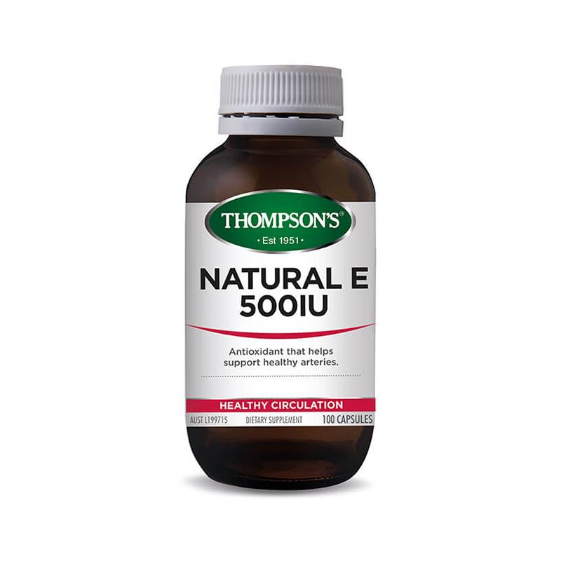 Thompson's Natural E 500IU 100 Capsules