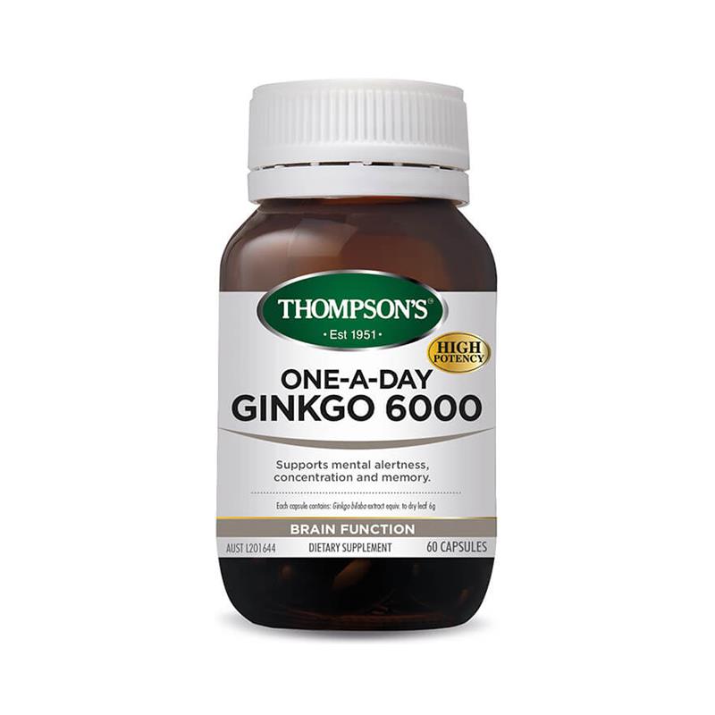 Thompson's One-A-Day Ginkgo Biloba 6000 60 Capsules