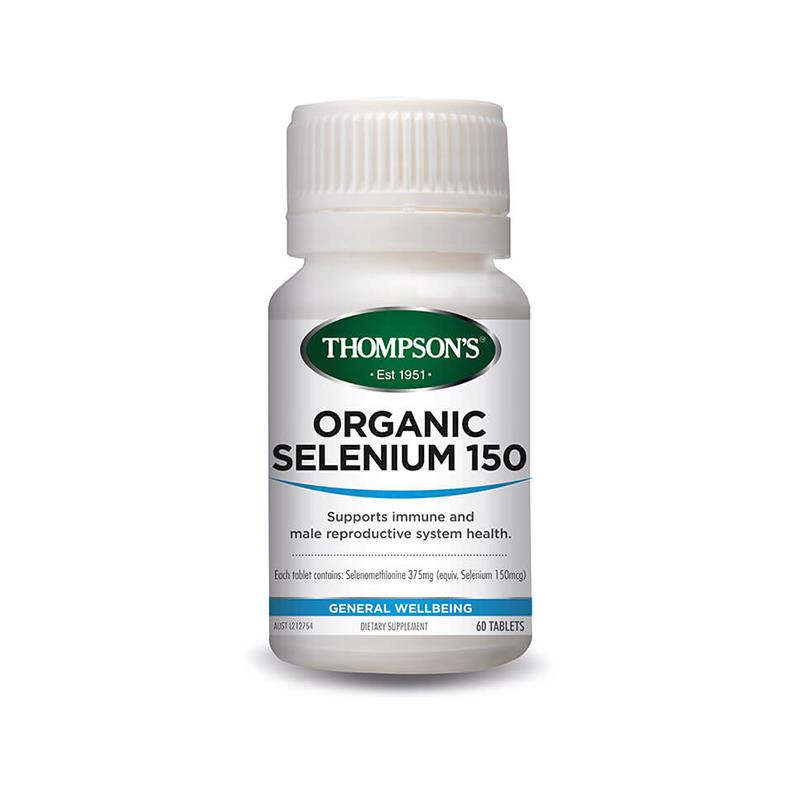 Thompson's Organic Selenium 150mcg 60 Tablets