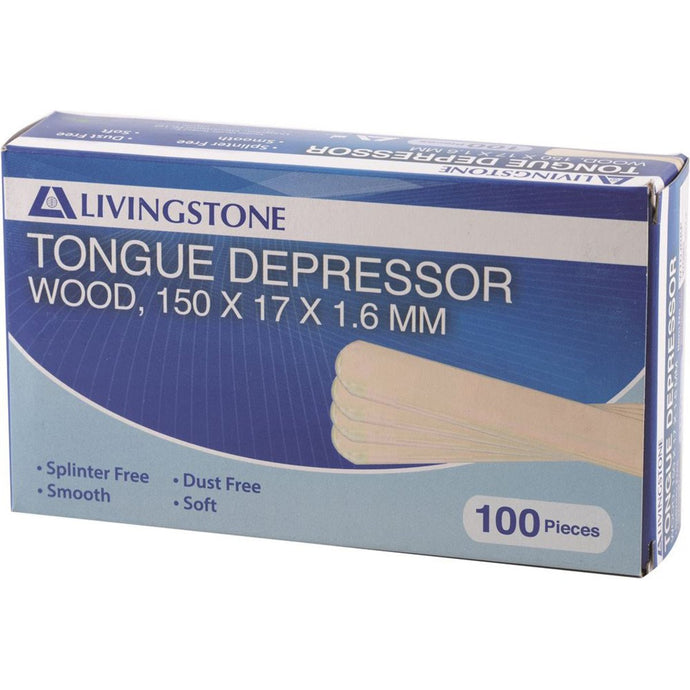 Wooden Tongue Depressors x 100 Pack
