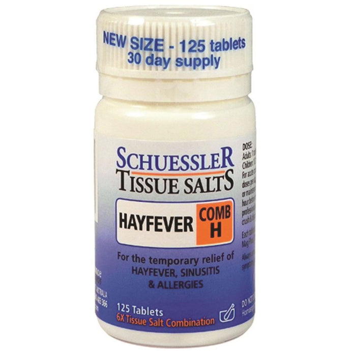 Martin & Pleasance Schuessler Tissue Salts Comb H Hayfever 125 Tablets