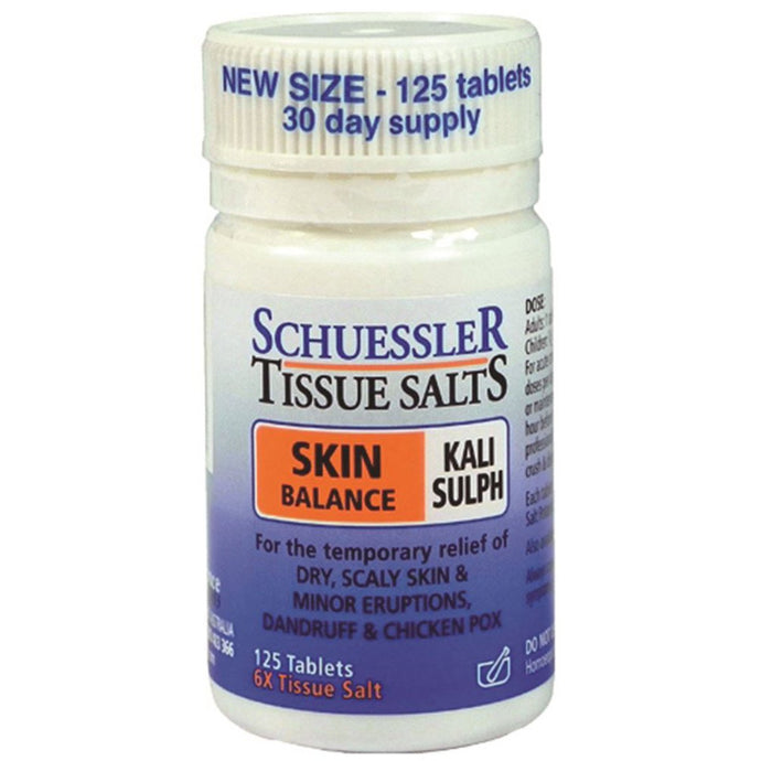 Martin & Pleasance Schuessler Tissue Salts Kali Sulph Skin Balance 125 Tablets
