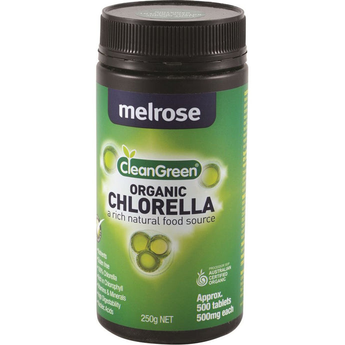 Melrose Organic Cleangreen Chlorella 500Mg 500 Tablets