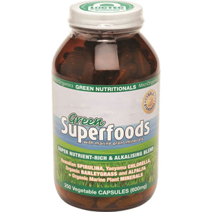Microrganics Green Nutritionals Green Superfoods 600Mg 250 Veggie Capsules