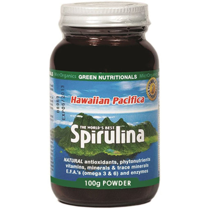 Microrganics Green Nutritionals Hawaiian Pacifica Spirulina Powder 100g