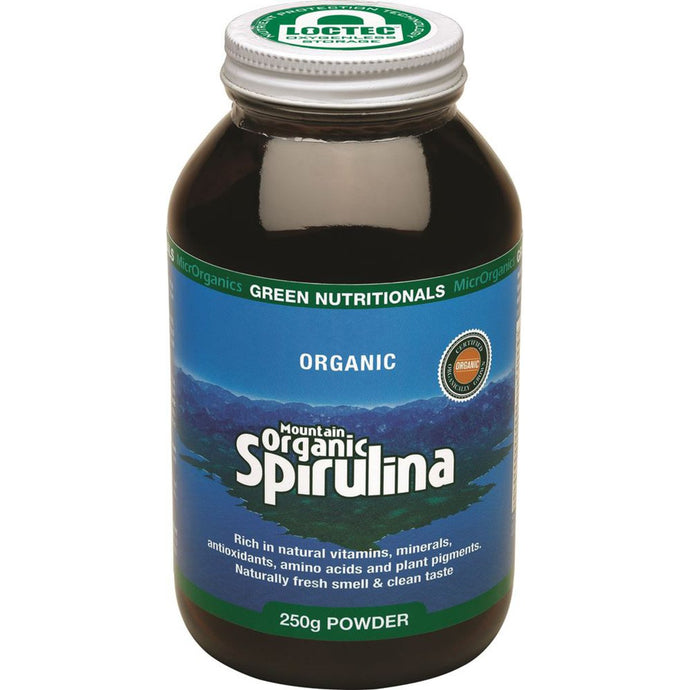 Microrganics Green Nutritionals Mountain Organic Spirulina Powder 250g