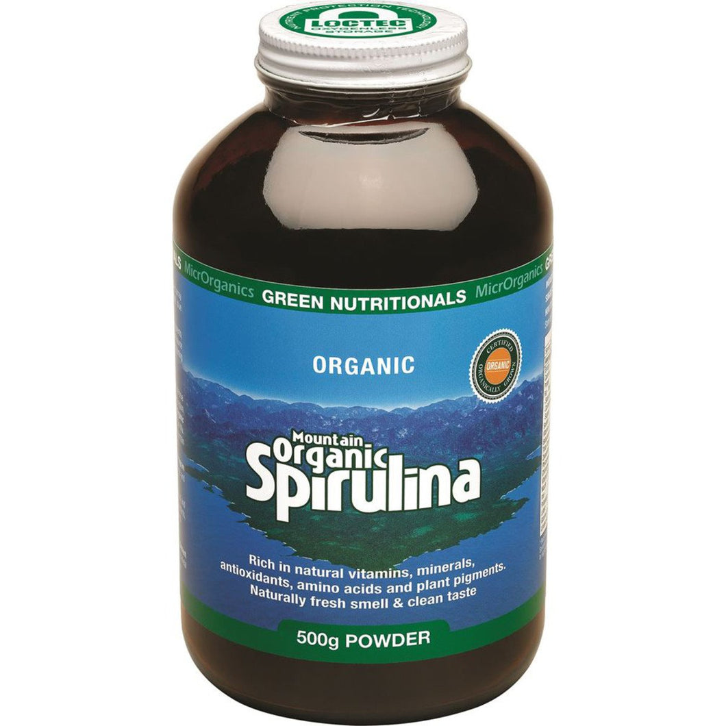 Microrganics Green Nutritionals Mountain Organic Spirulina Powder 500g