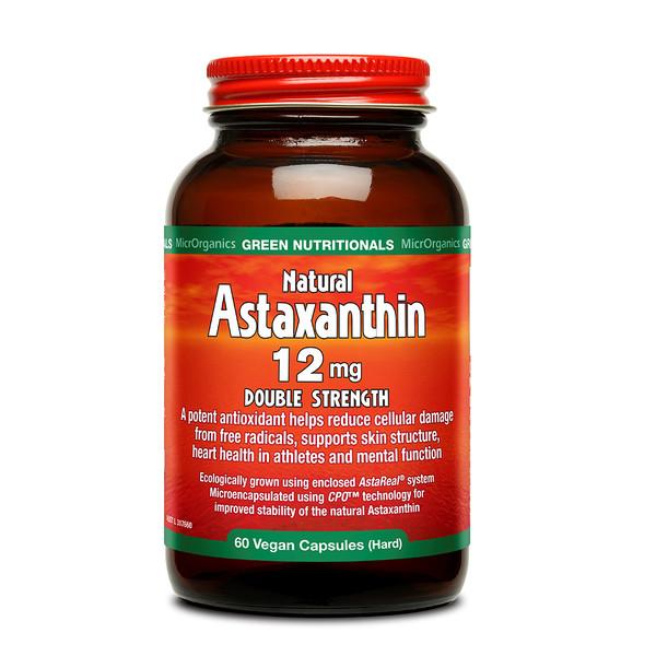 Microrganics Green Nutritionals Natural Astaxanthin 12Mg 60 Veggie Capsules