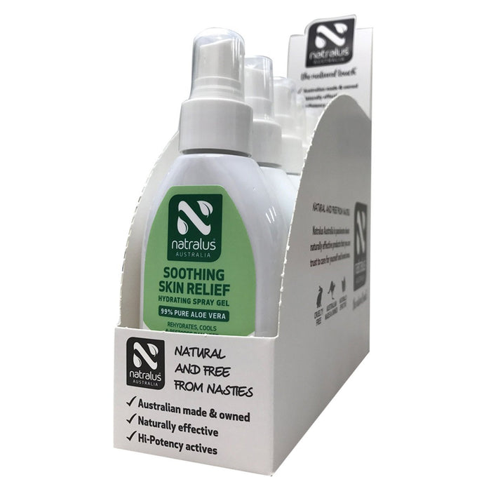 Natralus Soothing Skin Relief Aloe Vera Spray 125ml x 6 Pack