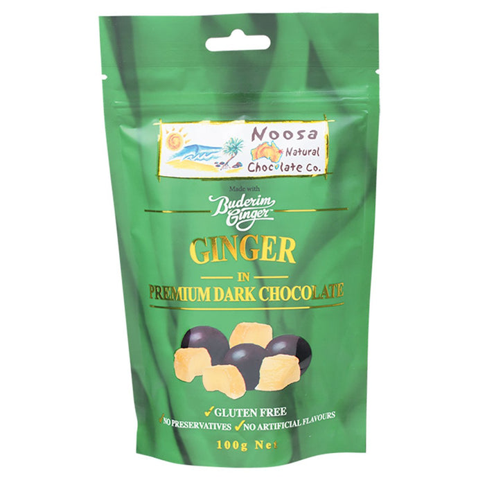 Noosa Natural Ginger In Dark Chocolate 100g