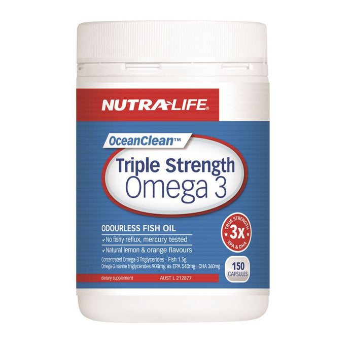 Nutralife Fish Oil Triple Strength Omega 3, 150 Capsules