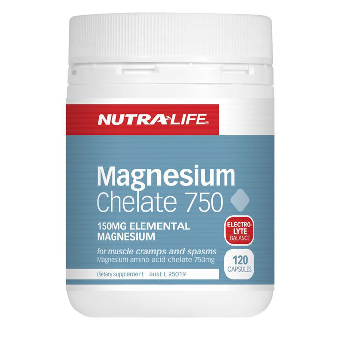 Nutralife Magnesium Chelate 750 120 Capsules