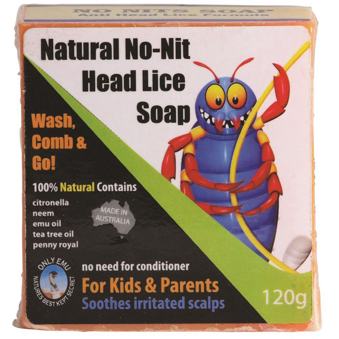 Only Emu Natural No-Nit Head Lice Soap 120g