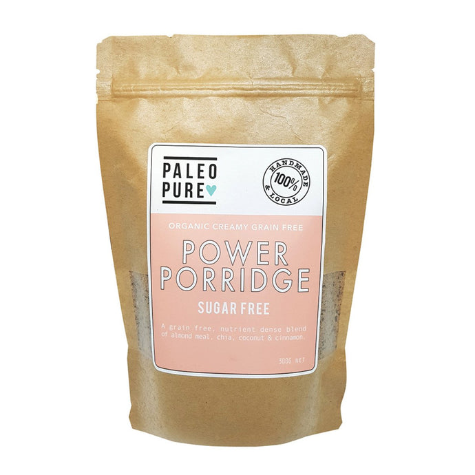 Paleo Pure Organic Creamy Grain Free Power Porridge Sugar Free 300g