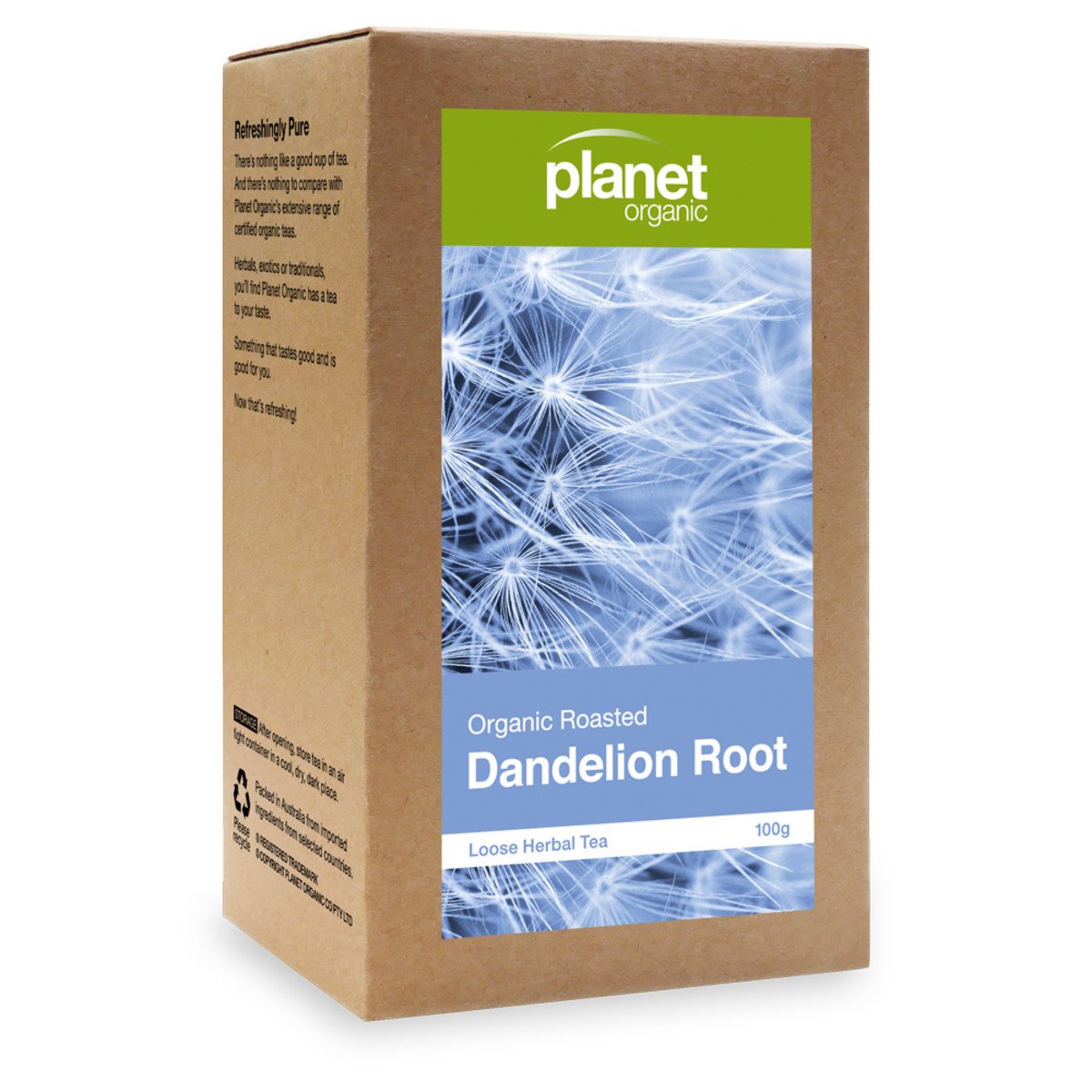 Planet Organic Organic dandelion Root Loose Leaf Tea 100g