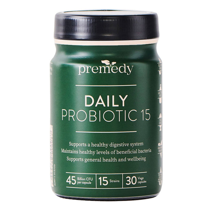 Premedy Daily Probiotic 15, 30 Veggie Capsules