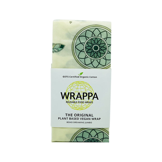 Wrappa Reusable Food Wrap Plant Based Vegan Wrap Boho Large