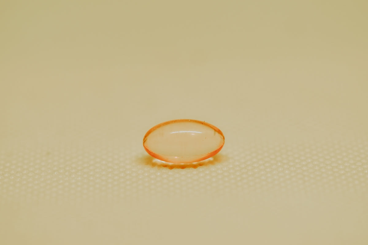 orange and white round ring