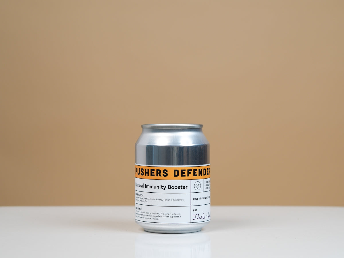 white and blue labeled bottle