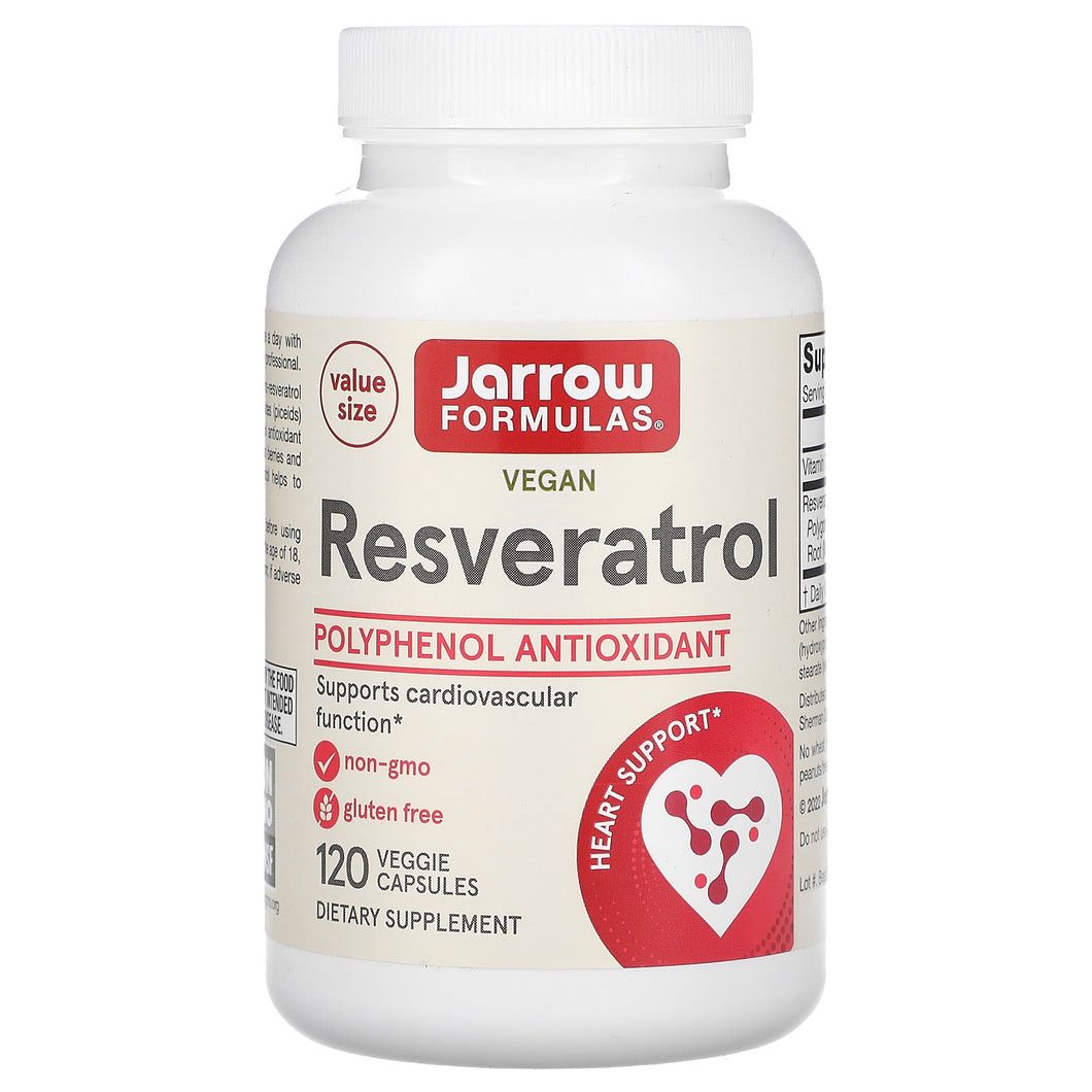 Jarrow Formulas Resveratrol 100 mg 120 Veggie Capsules